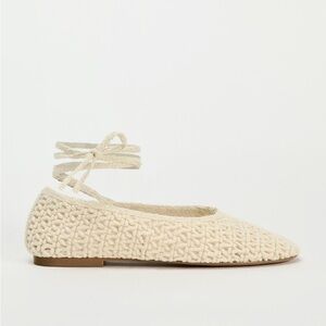 ZARA crochet ballet flats